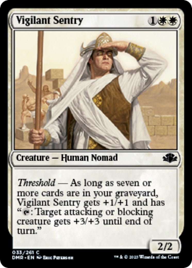 Image for Vigilant Sentry (33) (Dominaria Remastered) - Magic: The Gathering