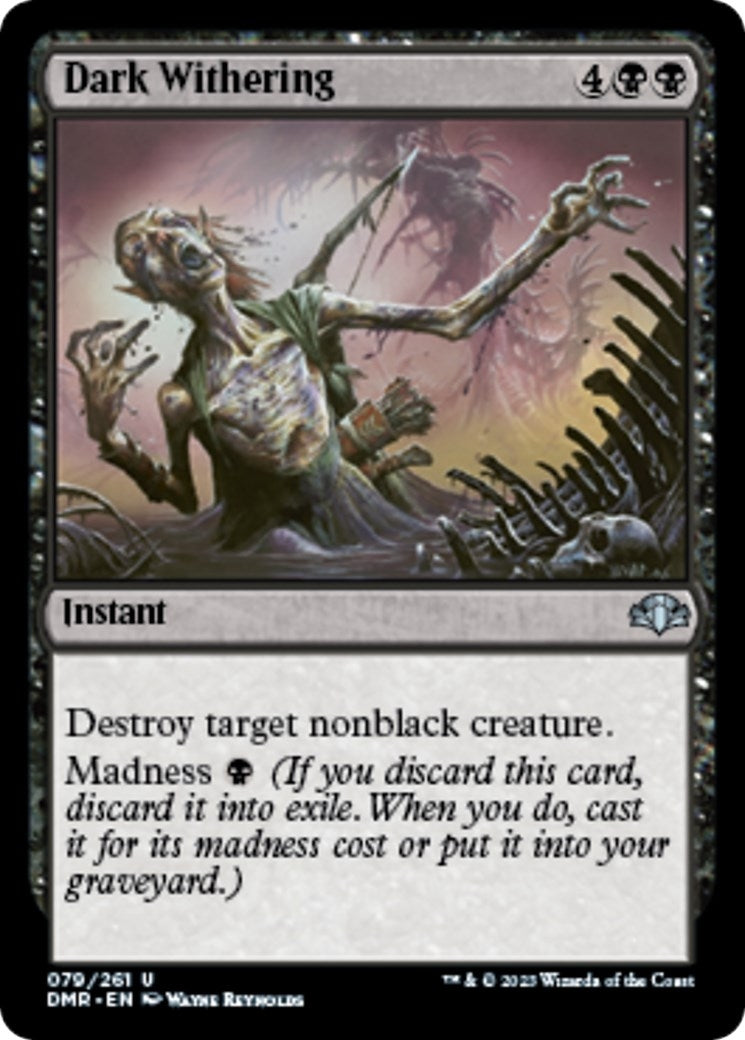 Image for Dark Withering (79) (Dominaria Remastered) - Magic: The Gathering