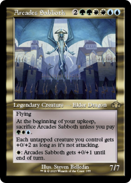 Image for Arcades Sabboth (Retro Frame) (355) (Dominaria Remastered) - Magic: The Gathering