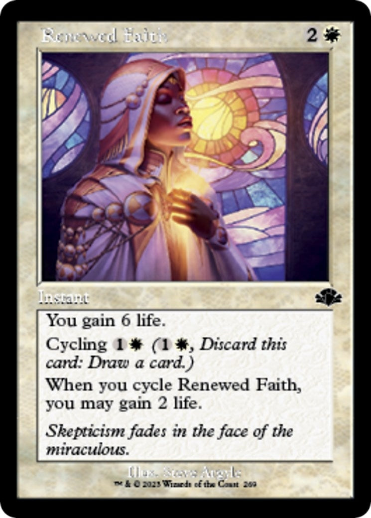 Renewed Faith (Retro Frame) (269) (Dominaria Remastered)