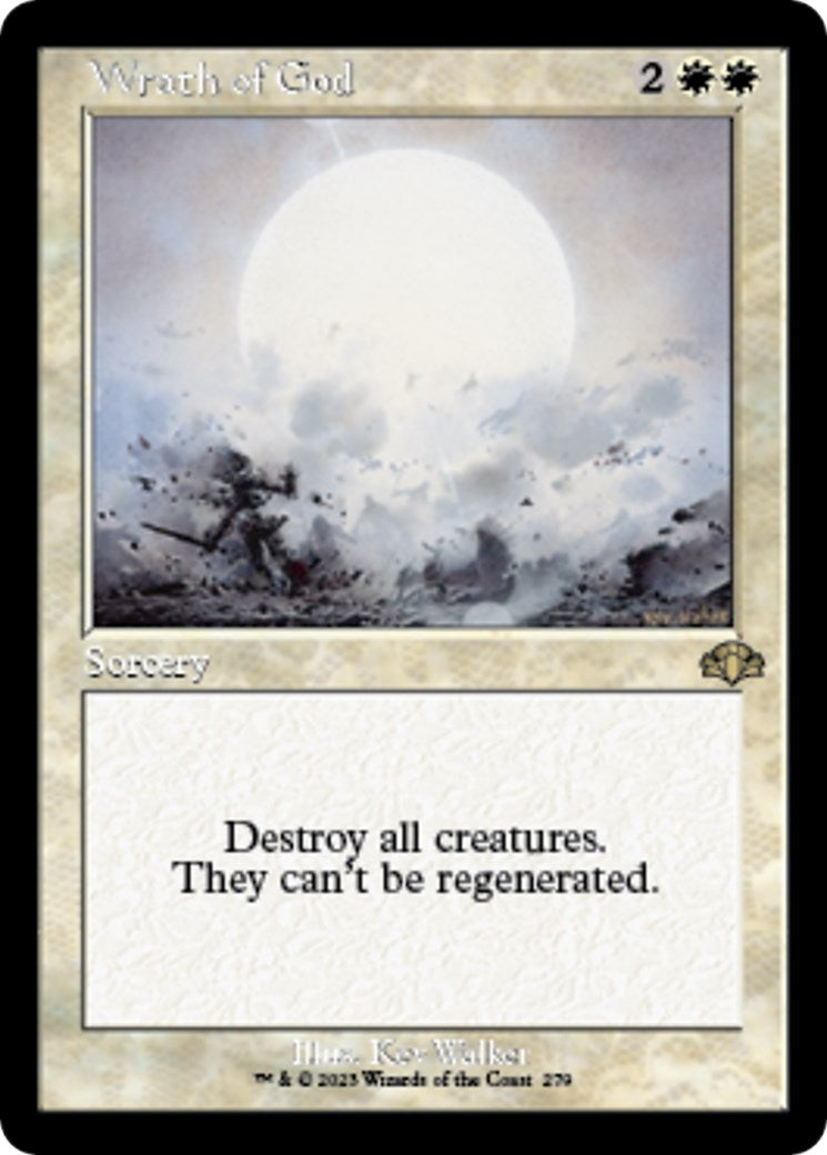 Image for Wrath of God (Retro Frame) (279) (Dominaria Remastered) - Magic: The Gathering