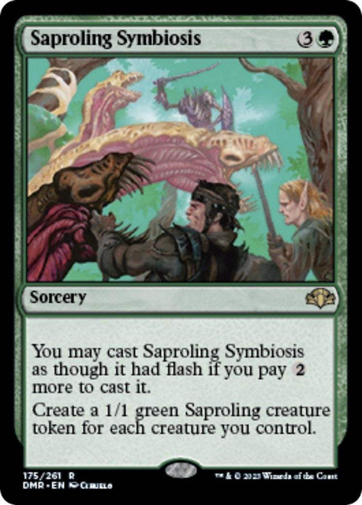 Saproling Symbiosis (175) (Dominaria Remastered)