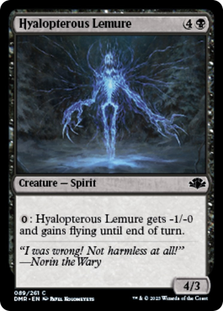 Hyalopterous Lemure (89) (Dominaria Remastered)