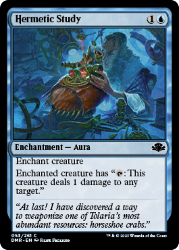 Image for Hermetic Study (53) (Dominaria Remastered) - Magic: The Gathering