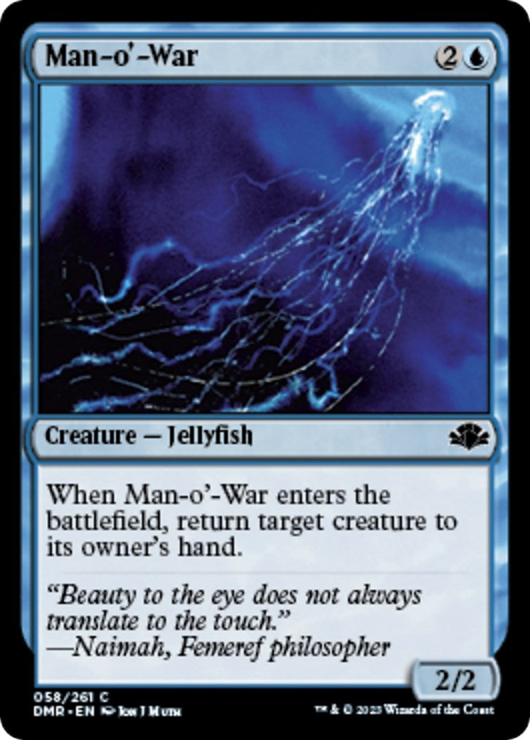 Image for Man-o'-War (58) (Dominaria Remastered) - Magic: The Gathering