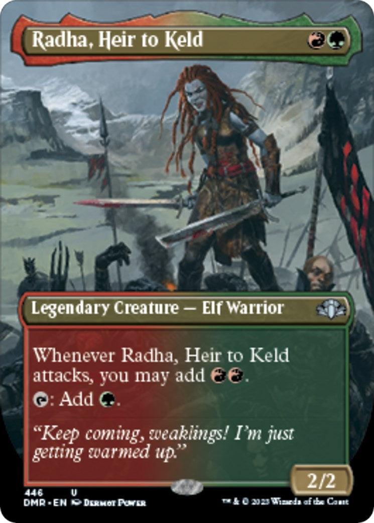 Image for Radha, Heir to Keld (Borderless) (446) (Dominaria Remastered) - Magic: The Gathering