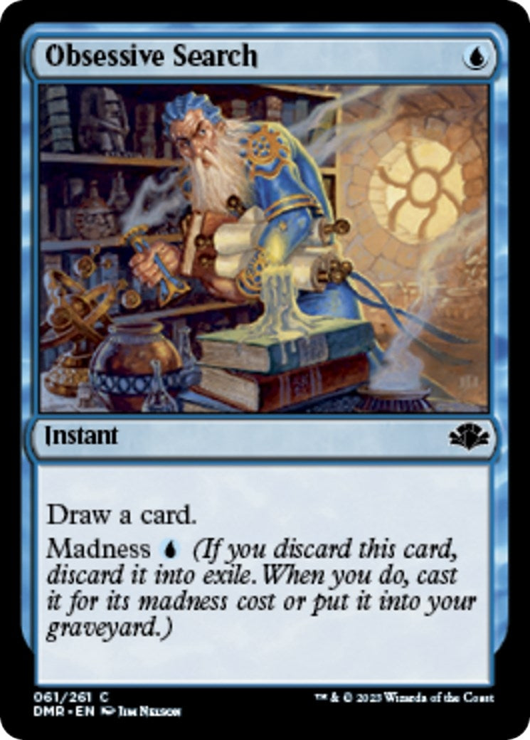 Image for Obsessive Search (61) (Dominaria Remastered) - Magic: The Gathering