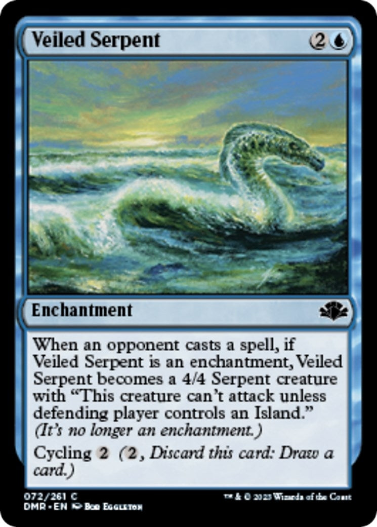 Image for Veiled Serpent (72) (Dominaria Remastered) - Magic: The Gathering