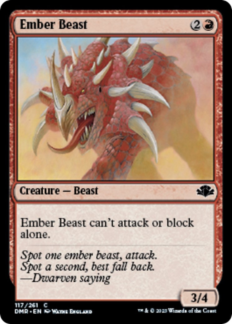 Ember Beast (117) (Dominaria Remastered)