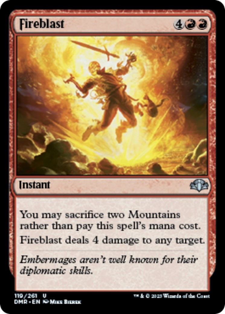 Fireblast (119) (Dominaria Remastered)