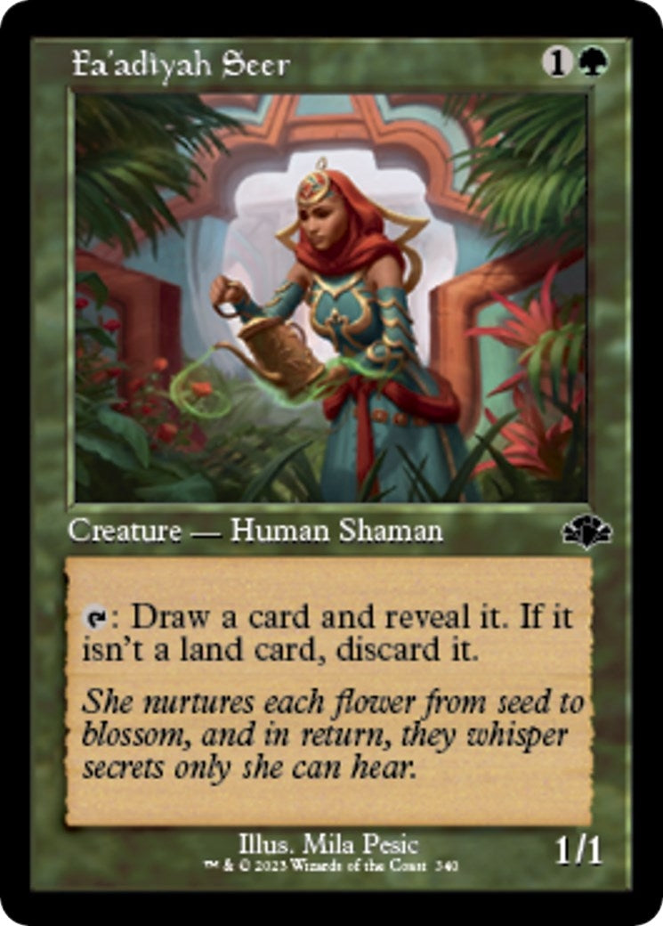 Image for Fa'adiyah Seer (Retro Frame) (340) (Dominaria Remastered) - Magic: The Gathering