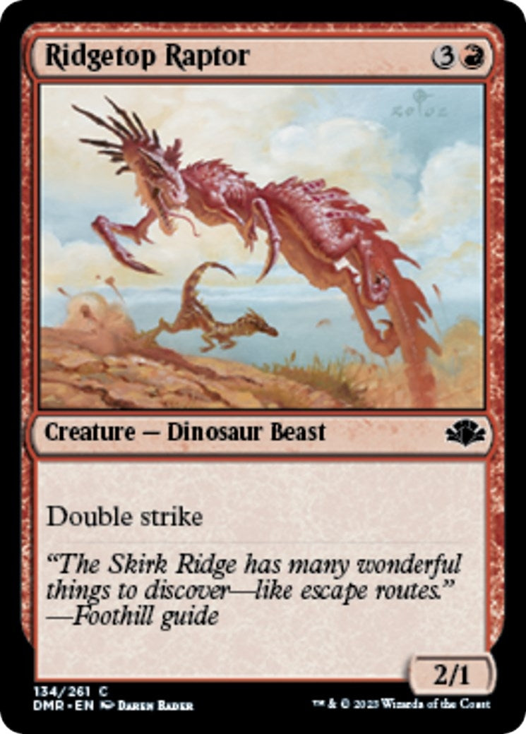 Image for Ridgetop Raptor (134) (Dominaria Remastered) - Magic: The Gathering