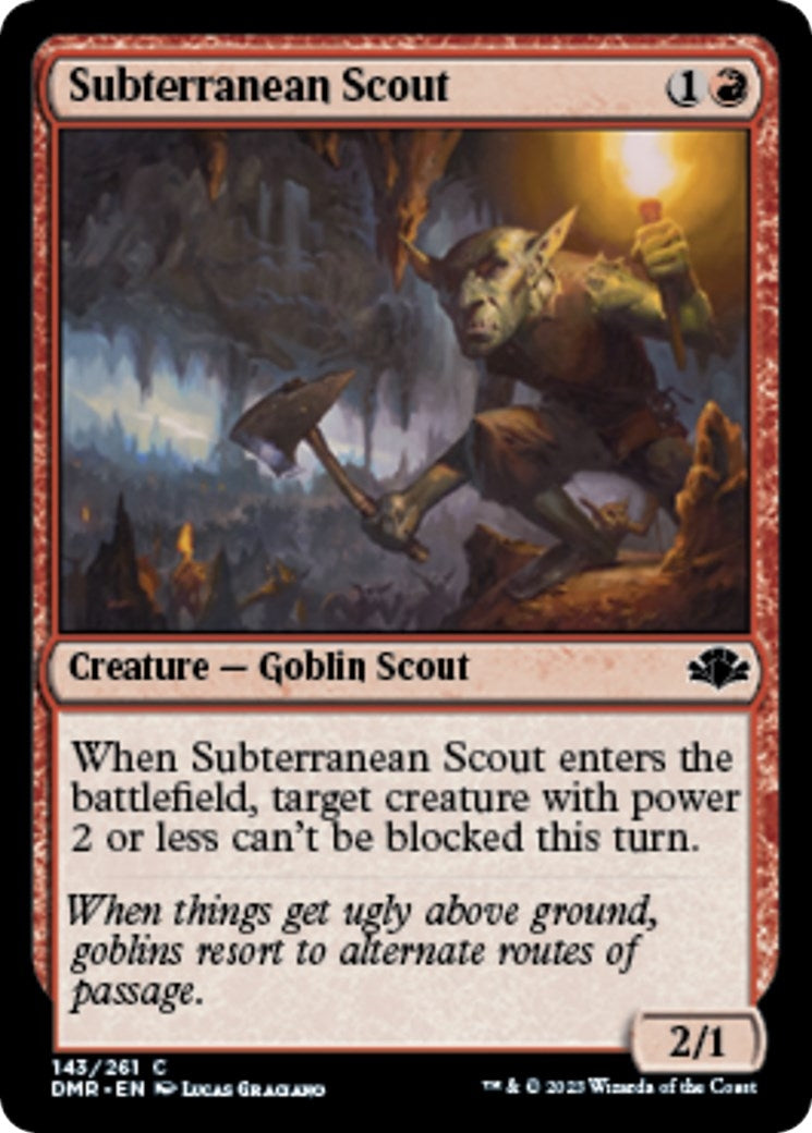 Image for Subterranean Scout (143) (Dominaria Remastered) - Magic: The Gathering