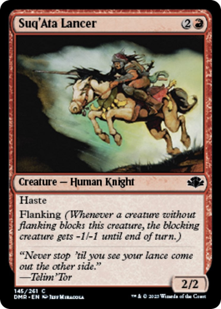 Image for Suq'Ata Lancer (145) (Dominaria Remastered) - Magic: The Gathering