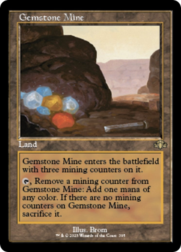 Image for Gemstone Mine (Retro Frame) (395) (Dominaria Remastered) - Magic: The Gathering