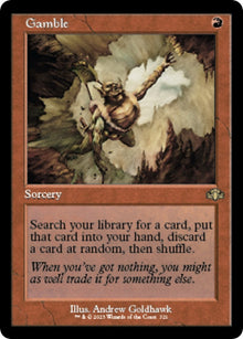 Image for Gamble (Retro Frame) (321) (Dominaria Remastered) - Magic: The Gathering
