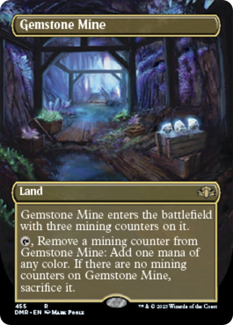 Image for Gemstone Mine (Borderless) (455) (Dominaria Remastered) - Magic: The Gathering