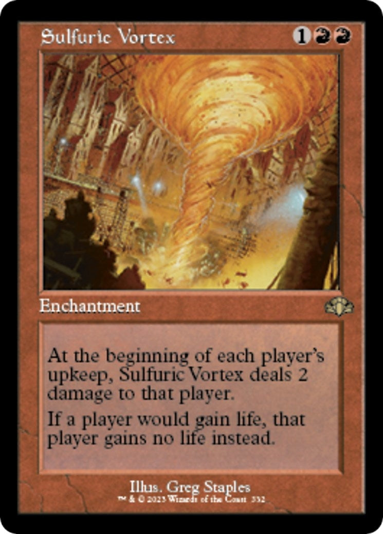 Image for Sulfuric Vortex (Retro Frame) (332) (Dominaria Remastered) - Magic: The Gathering