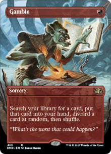 Image for Gamble (Borderless) (433) (Dominaria Remastered) - Magic: The Gathering