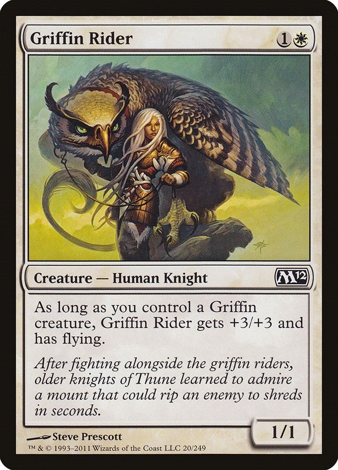 Image for Griffin Rider (20) (Magic 2012 (M12)) (M12) - Magic: The Gathering