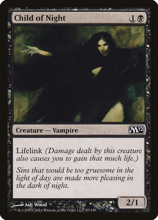 Image for Child of Night (87) (Magic 2012 (M12)) (M12) - Magic: The Gathering