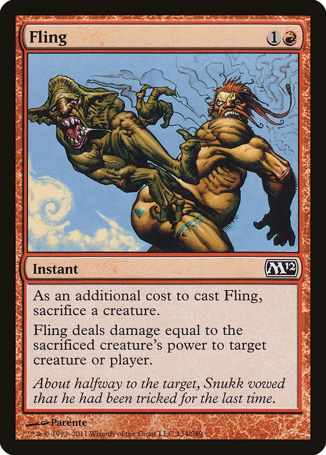 Image for Fling (134) (Magic 2012 (M12)) (M12) - Magic: The Gathering