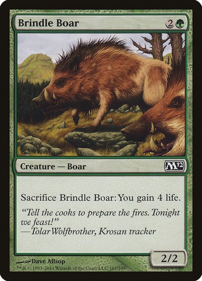 Image for Brindle Boar (167) (Magic 2012 (M12)) (M12) - Magic: The Gathering