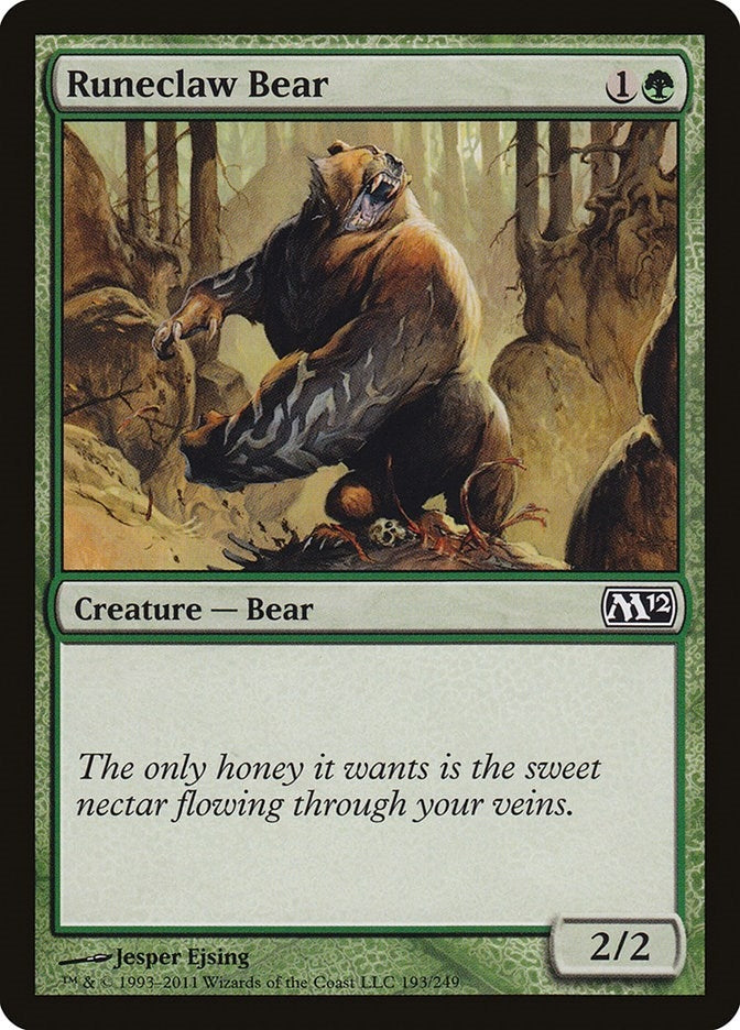 Image for Runeclaw Bear (193) (Magic 2012 (M12)) (M12) - Magic: The Gathering