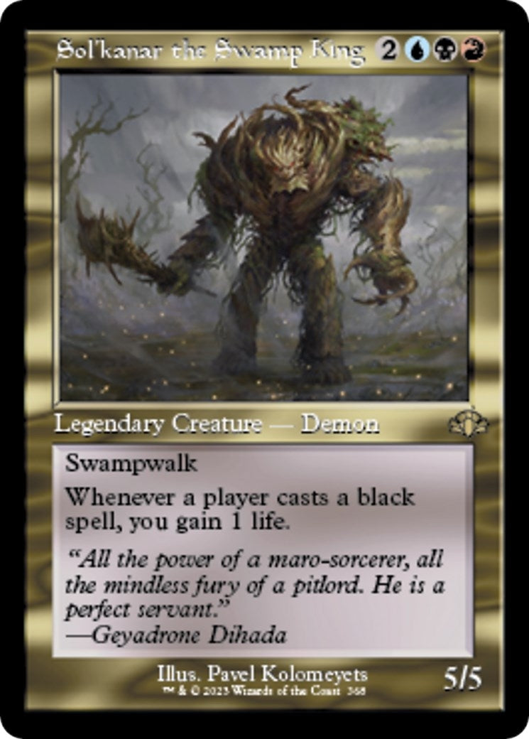Sol'kanar the Swamp King (Retro Frame) (368) (Dominaria Remastered)