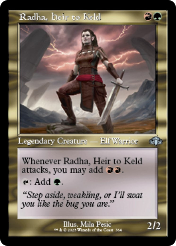 Radha, Heir to Keld (Retro Frame) (364) (Dominaria Remastered)