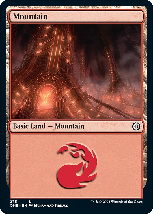 Image for Mountain (275) (275) (Phyrexia: All Will Be One) - Magic: The Gathering