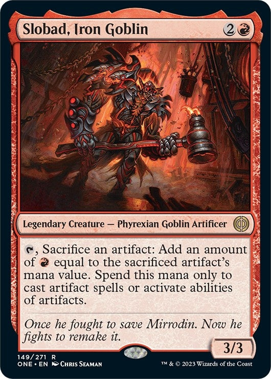 Image for Slobad, Iron Goblin (149) (Phyrexia: All Will Be One) - Magic: The Gathering