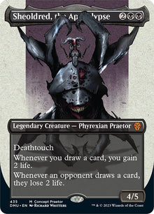 Image for Sheoldred, the Apocalypse (Concept Praetor) (435) (Phyrexia: All Will Be One) - Magic: The Gathering