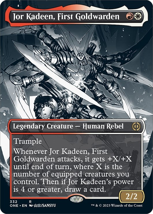 Image for Jor Kadeen, First Goldwarden (Borderless) (332) (Phyrexia: All Will Be One) - Magic: The Gathering