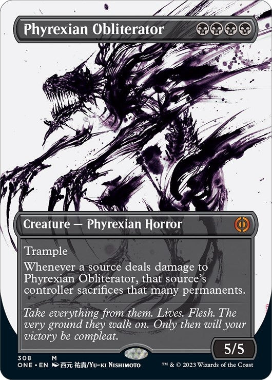 Image for Phyrexian Obliterator (Showcase) (308) (Phyrexia: All Will Be One) - Magic: The Gathering