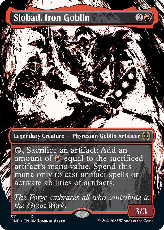 Image for Slobad, Iron Goblin (Showcase) (311) (Phyrexia: All Will Be One) - Magic: The Gathering