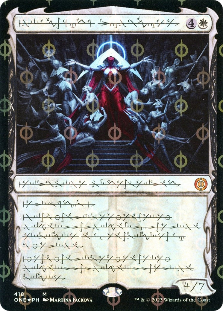 Image for Elesh Norn, Mother of Machines (Phyrexian) (Step-and-Compleat Foil) (418) (Phyrexia: All Will Be One) - Magic: The Gathering