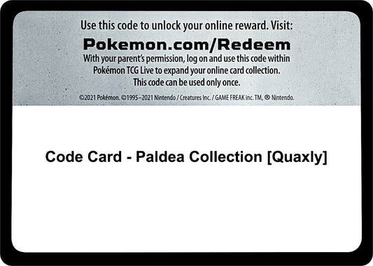 Image for Code Card - Paldea Collection [Quaxly] (SV01: Scarlet & Violet Base Set) - Pokemon