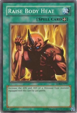Image for Raise Body Heat (LOB-EN097) (Legend of Blue Eyes White Dragon (Worldwide English)) (LOB-EN) - YuGiOh