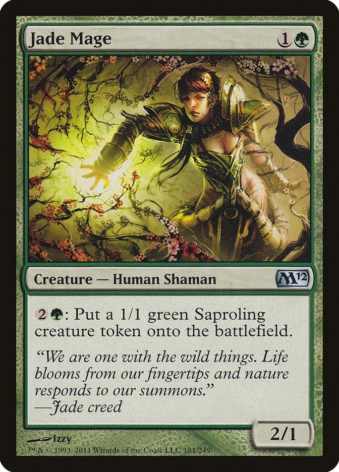 Image for Jade Mage (181) (Magic 2012 (M12)) (M12) - Magic: The Gathering
