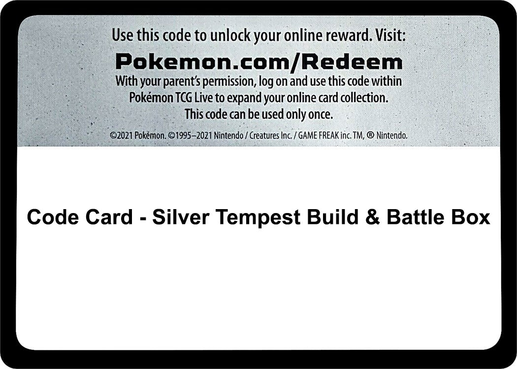 Code Card - Silver Tempest Build & Battle Box (SWSH12: Silver Tempest)