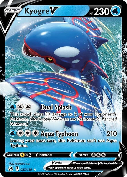 Kyogre V (037/159) (Crown Zenith)