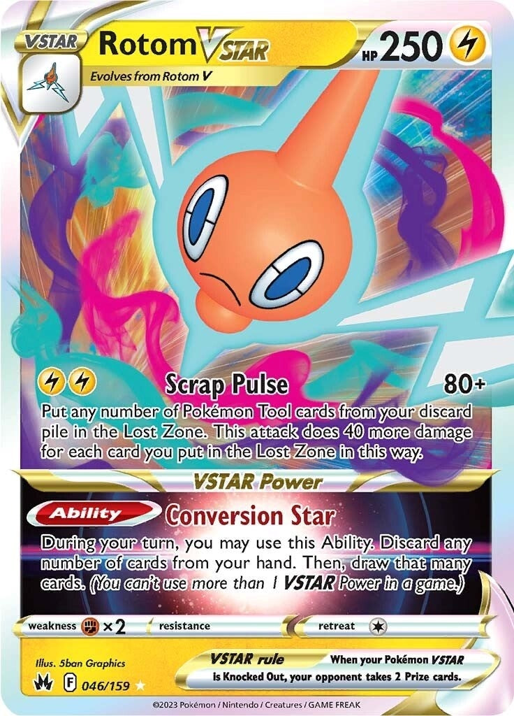 Rotom VSTAR (046/159) (Crown Zenith)