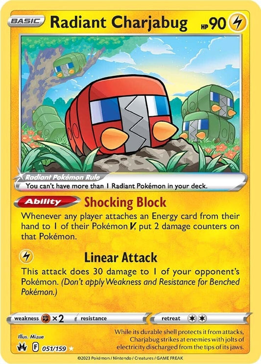 Radiant Charjabug (051/159) (Crown Zenith)