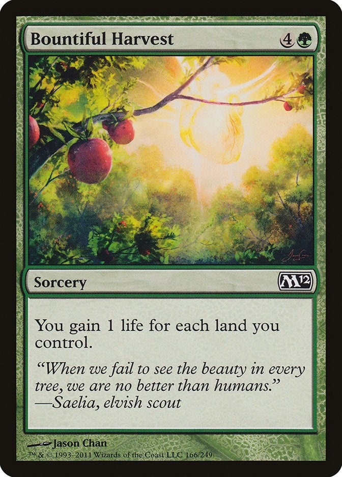 Image for Bountiful Harvest (166) (Magic 2012 (M12)) (M12) - Magic: The Gathering