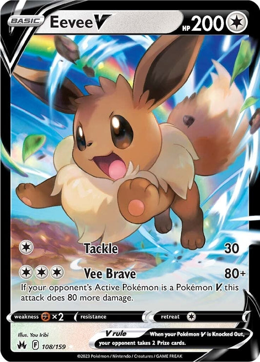 Eevee V (108/159) (Crown Zenith)