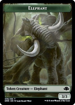 Elephant // Bird Double-Sided Token (9 // 1) (Dominaria Remastered)
