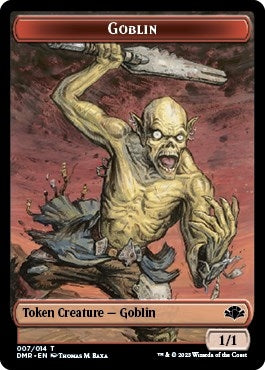 Goblin // Saproling Double-Sided Token (7 // 11) (Dominaria Remastered)