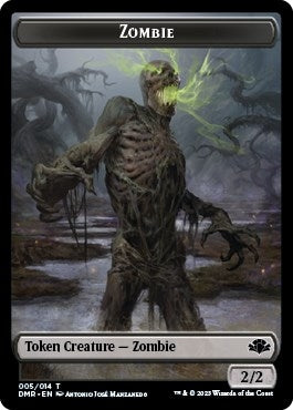 Zombie // Construct Double-Sided Token (5 // 14) (Dominaria Remastered)