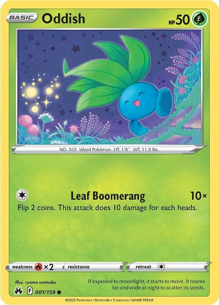 Oddish (001/159) (Crown Zenith)